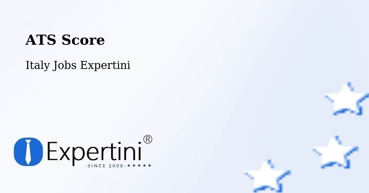Resume ATS Score & Job Description Match Tool – Termoli - Italy Jobs Expertini