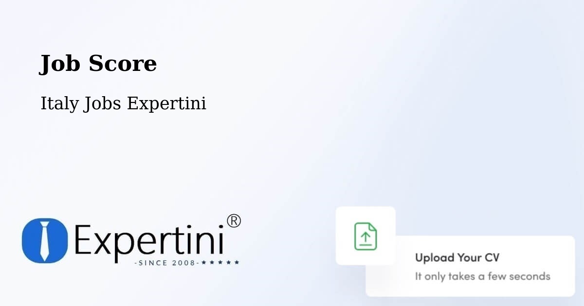 Job Score & Job Description Score Tool – Termoli - Italy Jobs Expertini